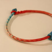 Buddha Stones Colored String Hand-woven Knots Strength Bracelet - image 8