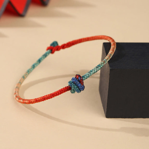 FREE Today: Luck and Strength Colored String Hand-woven Knots Bracelet - image 2