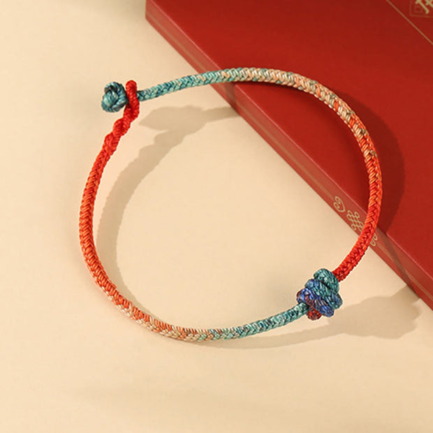 FREE Today: Luck and Strength Colored String Hand-woven Knots Bracelet - image 1