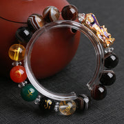 Buddha Stones Sardonyx Beads Five Elements Pi Xiu Positive Bracelet - image 1