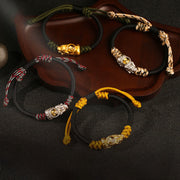 Buddha Stones Pi Xiu Wealth Luck Hand-woven Rope Bracelet - image 14