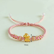 Buddha Stones Year Of The Horse Multicolored String Peach Blossom Knot Red String Luck Bracelet - image 11