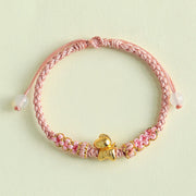 Buddha Stones Year Of The Horse Multicolored String Peach Blossom Knot Red String Luck Bracelet - image 12