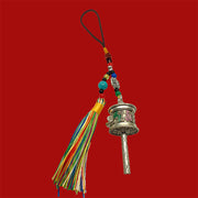 FREE Today: Purity and Peace Prayer Wheel Om Mani Padme Hum Colorful Tassels Key Chain - Antique Silver - image 11