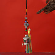 FREE Today: Purity and Peace Prayer Wheel Om Mani Padme Hum Colorful Tassels Key Chain - Antique Red Copper - image 14
