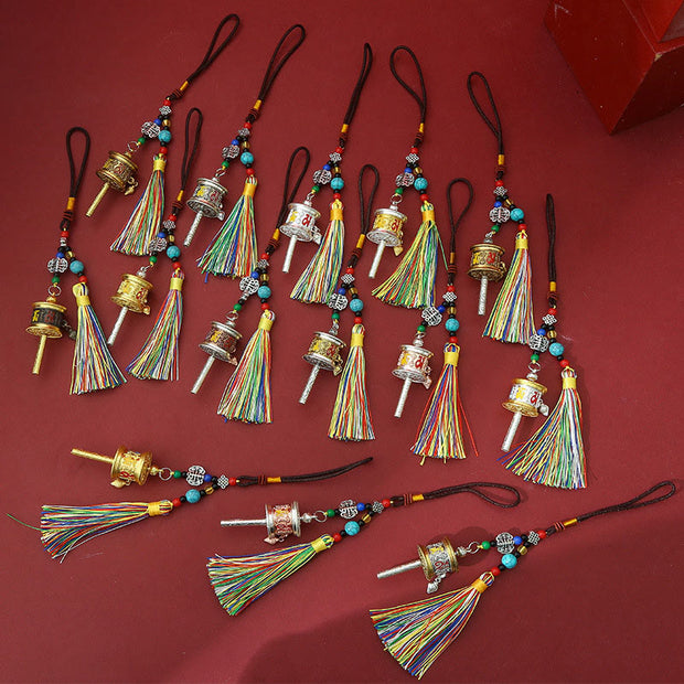 FREE Today: Purity and Peace Prayer Wheel Om Mani Padme Hum Colorful Tassels Key Chain - image 15