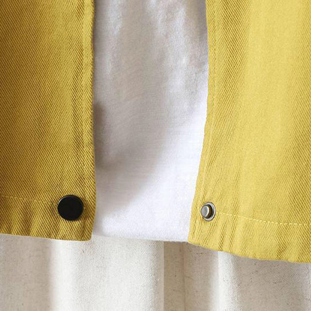 Buddha Stones Fall Button Down Women's Cotton Long Sleeve Outerwear Jacket With Pockets - image 12