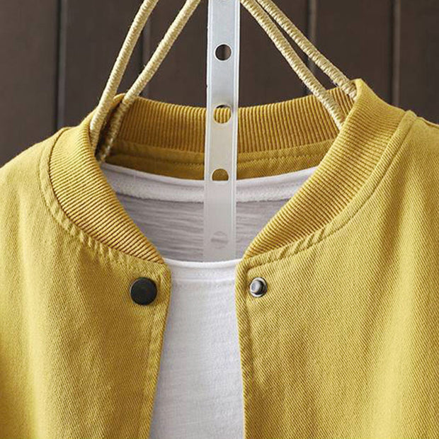 Buddha Stones Fall Button Down Women's Cotton Long Sleeve Outerwear Jacket With Pockets - image 9