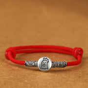 Buddha Stones 999 Sterling Silver Year Of The Horse Chinese Zodiac String Braided Luck Bracelet - Rooster Red String - 19-23cm - image 40