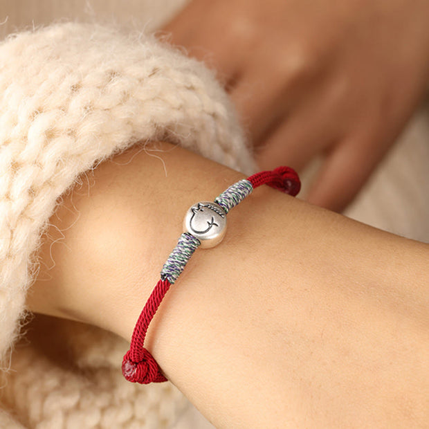 Buddha Stones 999 Sterling Silver Year Of The Horse Chinese Zodiac String Braided Luck Bracelet - image 7
