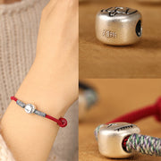Buddha Stones 999 Sterling Silver Year Of The Horse Chinese Zodiac String Braided Luck Bracelet - image 11