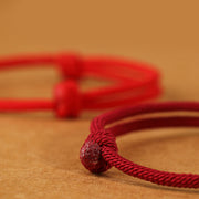 Buddha Stones 999 Sterling Silver Year Of The Horse Chinese Zodiac String Braided Luck Bracelet - image 59