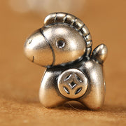 Buddha Stones 999 Sterling Silver Year Of The Horse Fu Character Charm String Braided Luck Bracelet - image 6