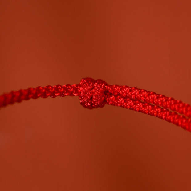 Buddha Stones 999 Sterling Silver Year Of The Horse 925 Sterling Silver Peace And Joy Charm String Braided Luck Bracelet Anklet - image 7