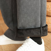 Buddha Stones 2Pcs Winter Solid Men's Tang Suit Frog-Button Cotton Long Sleeve Jacket Pants Set With Pockets - image 16