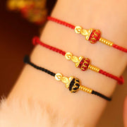 Buddha Stones Formless Buddha Lotus Knot Red String Protection Braided Bracelet - image 15