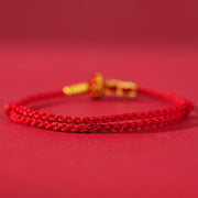 Buddha Stones Formless Buddha Lotus Knot Red String Protection Braided Bracelet - image 6