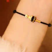 Buddha Stones Formless Buddha Lotus Knot Red String Protection Braided Bracelet - image 12