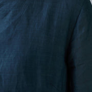 Buddha Stones Fall Colorful Peacocks Mandala Frog-Button Three Quarter Sleeve Cotton Women's Midi Dress - image 17