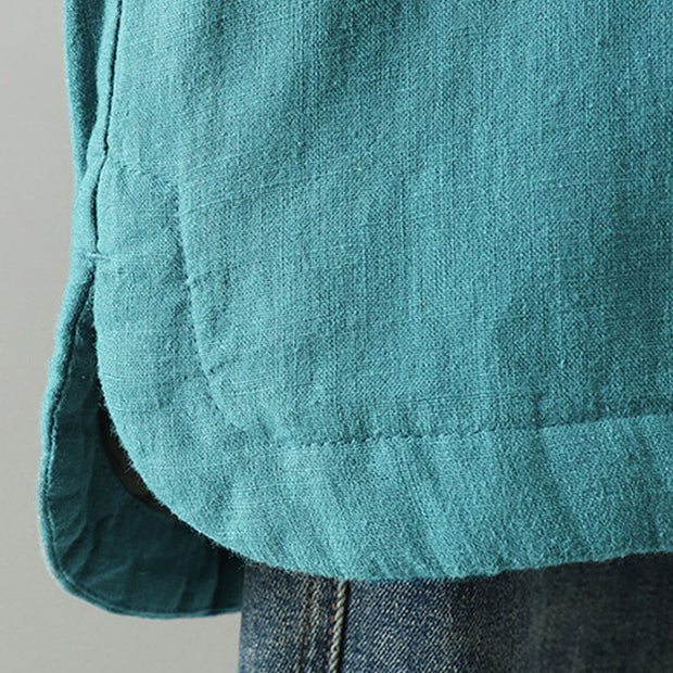 Buddha Stones Vintage Winter Frog-Button Cotton Long Sleeve Women's Thermal Jacket - image 10