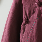 Buddha Stones Vintage Winter Frog-Button Cotton Long Sleeve Women's Thermal Jacket - image 15