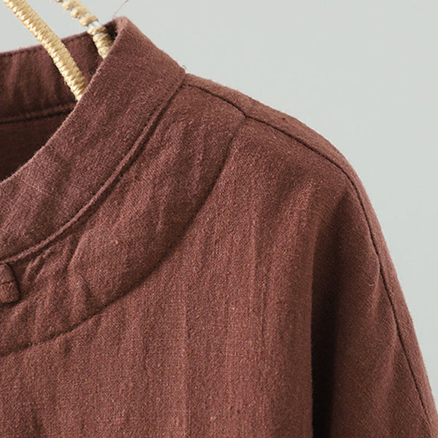 Buddha Stones Vintage Winter Frog-Button Cotton Long Sleeve Women's Thermal Jacket - image 21