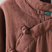 Buddha Stones Vintage Winter Frog-Button Cotton Long Sleeve Women's Thermal Jacket - image 23