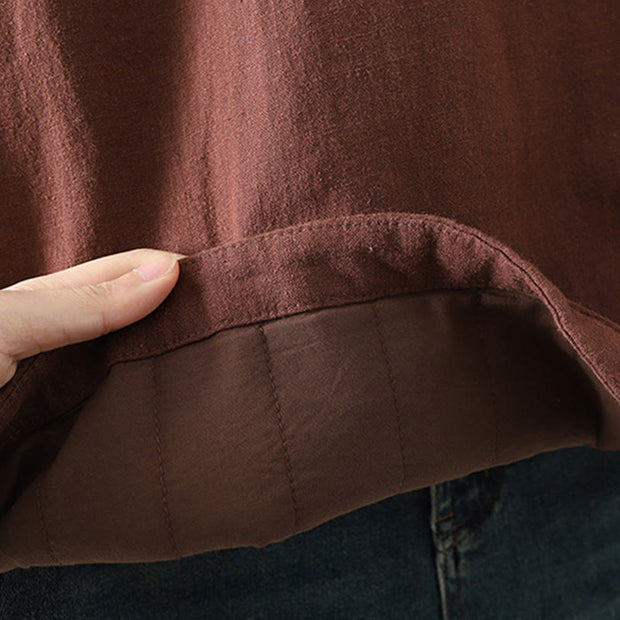 Buddha Stones Vintage Winter Frog-Button Cotton Long Sleeve Women's Thermal Jacket - image 24