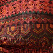 Buddha Stones Fall Striped Geometric Flowers Cotton Women's Long Sleeve Pullover Knitted Hoodie - image 10