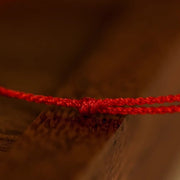 Buddha Stones Gourd Hetian Jade Red String Prosperity Bracelet Anklet - image 14