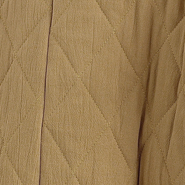 Buddha Stones Winter Frog-Button Diamond-shaped Lines Cotton Long Sleeve Women's Thermal Jacket With Pockets - image 14