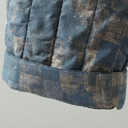 Buddha Stones Winter Square Diamond-shaped Patchwork Elastic Waist Women's Cotton Harem Pants With Pockets - image 16