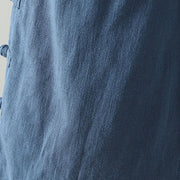 Buddha Stones Winter Elastic Waist Frog-Button Design Cotton Thermal Women's Straight Leg Pants With Pockets - image 4