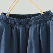 Buddha Stones Winter Elastic Waist Frog-Button Design Cotton Thermal Women's Straight Leg Pants With Pockets - image 2