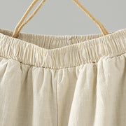 Buddha Stones Winter Elastic Waist Frog-Button Design Cotton Thermal Women's Straight Leg Pants With Pockets - image 9