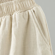 Buddha Stones Winter Elastic Waist Frog-Button Design Cotton Thermal Women's Straight Leg Pants With Pockets - image 11