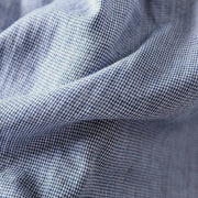 Buddha Stones Fall Small Plaid Button Down Ruffle Collar Long Sleeve Women's Cotton Shirt - image 12