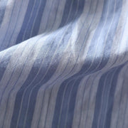 Buddha Stones Fall Vertical Stripes Button Down Stand Collar Long Sleeve Women's Cotton Shirt - image 11