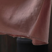 Buddha Stones Fall Solid Color Button Down Stand Collar Long Sleeve Women's Cotton Shirt - image 15