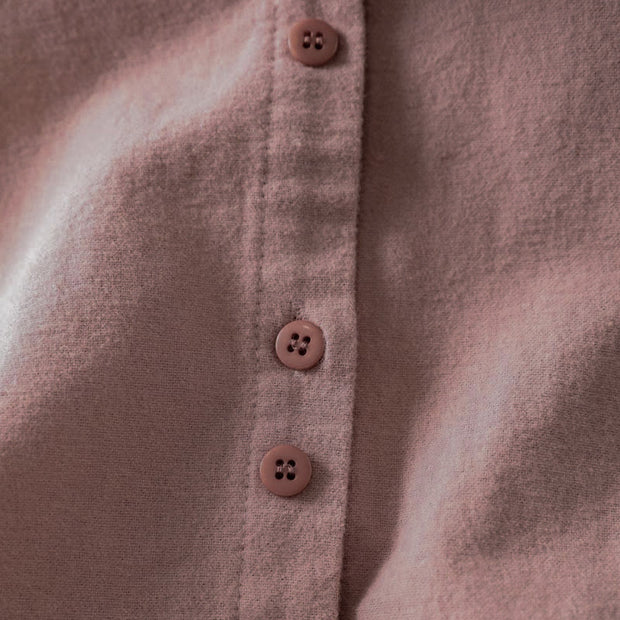 Buddha Stones Fall Solid Color Button Down Stand Collar Long Sleeve Women's Cotton Shirt - image 10