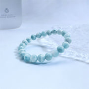 Buddha Stones Natural Larimar Wisdom Confidence Bracelet - image 13