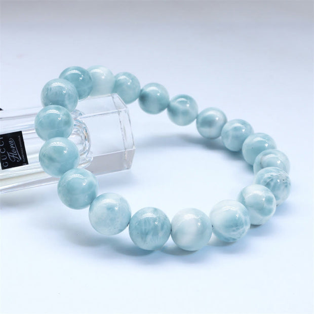 Buddha Stones Natural Larimar Wisdom Confidence Bracelet - image 2