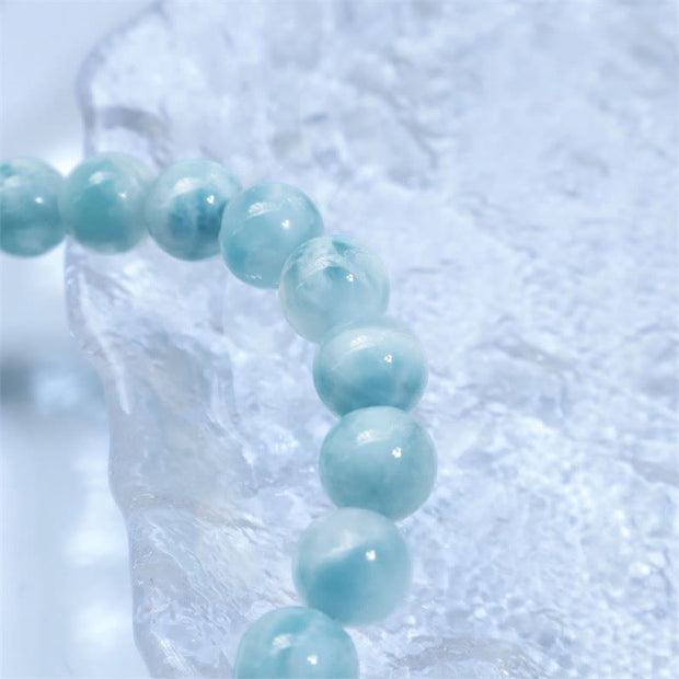 Buddha Stones Natural Larimar Wisdom Confidence Bracelet - image 15