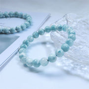 Buddha Stones Natural Larimar Wisdom Confidence Bracelet - image 12