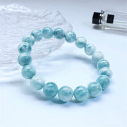 Buddha Stones Natural Larimar Wisdom Confidence Bracelet - image 1