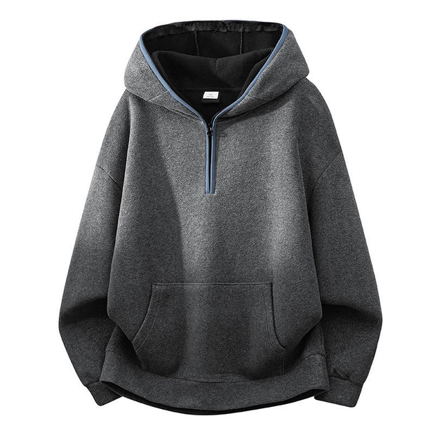 Buddha Stones Fall Winter Zipper Design Fleece Lined Long Sleeve Cotton Men's Hoodie - DarkGray - US/UK/AU42，EU52 (3XL) - image 11