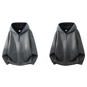 Buddha Stones Fall Winter Zipper Design Fleece Lined Long Sleeve Cotton Men's Hoodie - image 15