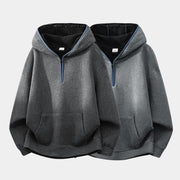 Buddha Stones Fall Winter Zipper Design Fleece Lined Long Sleeve Cotton Men's Hoodie - image 13