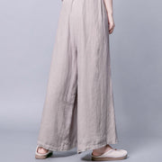 Buddha Stones Casual Frog-Button High Waist Wide Leg Pants With Pockets - image 3