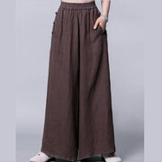 Buddha Stones Casual Frog-Button High Waist Wide Leg Pants With Pockets - image 10